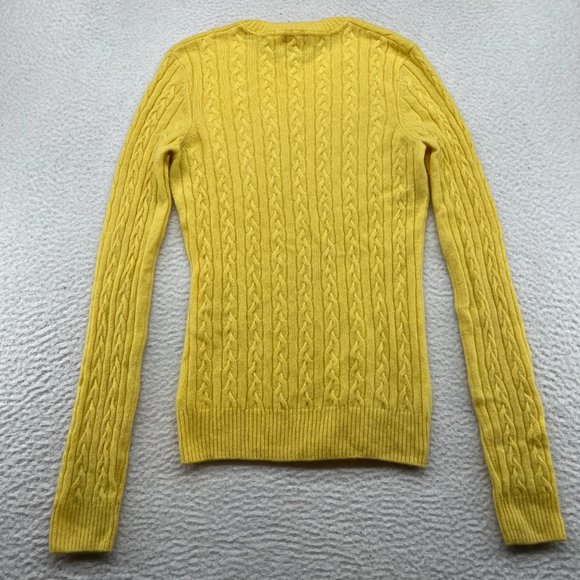 Lilly Pulitzer | Long Sleeve Yellow Cashmere Sweater Medium - Picture 9 of 11